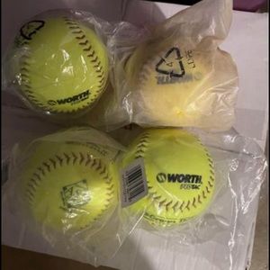 Home Worth 11” Green Dot USA (ASA) Slowpitch Softball .52-300 AHD11SY